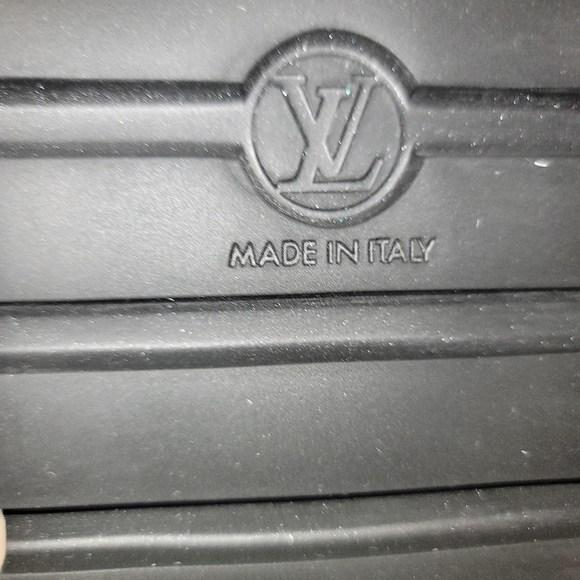 Louis Vuitton By the Pool Sandal Monogram Black Blue Rubber Outsole 39=9US Mule - Picture 13 of 17